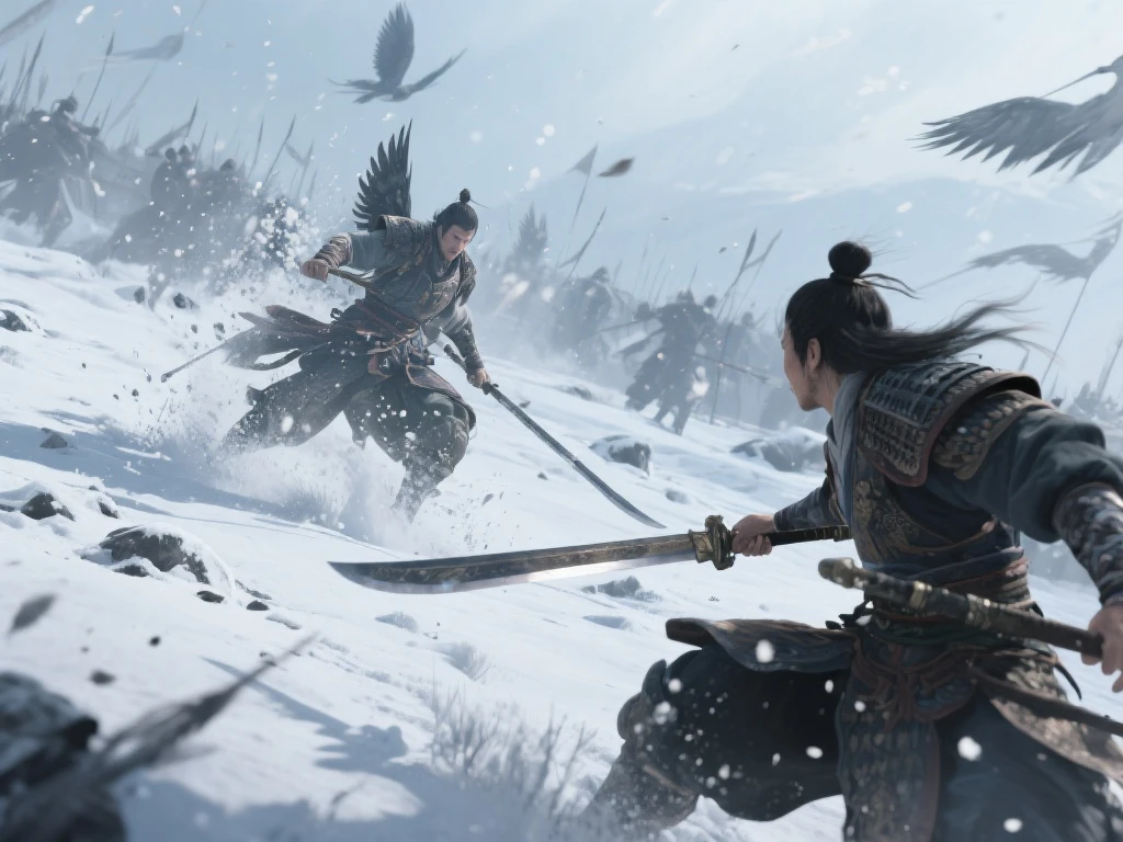 《明末：渊虚之羽》全新实机曝光：雪原酣战，combo丝滑！